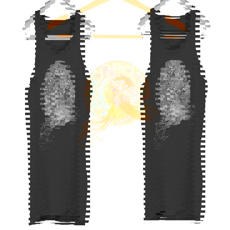 ヴィンテージ アルフォンス・ミュシャ 長袖tシャツ タンクトップ