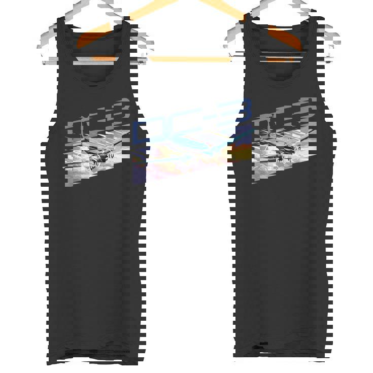 ヴィンテージ エアライン Dc-3 飛行機 タンクトップ