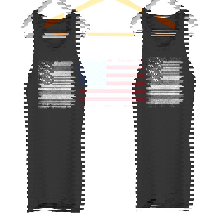 ヴィンテージ 星条旗 スタイリッシュ シンプルデザイン タンクトップ