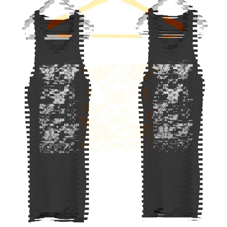 ヴィンテージ 蛾 蝶 自然 イラスト アート タンクトップ