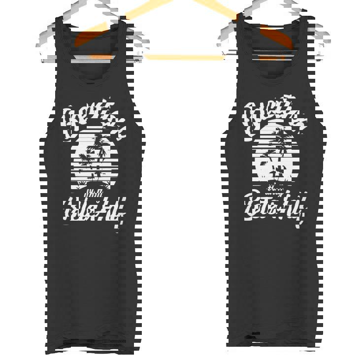 ヴィンテージbaecation With My Better ハーフマッチングカップル 長袖tシャツ タンクトップ