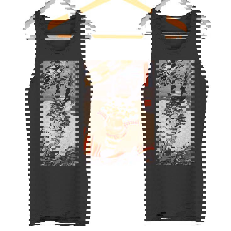 ヴィンテージ日本アート 歌川戦士武田信玄 武田信玄 タンクトップ