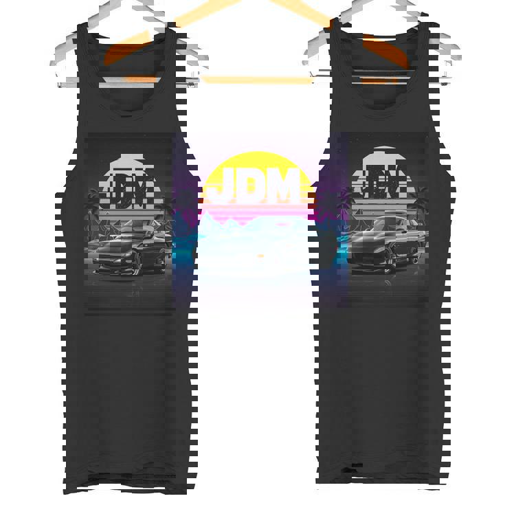 ヴェイパーウェーブ レトロ サンセット Jdm レジェンドカー 日本国内市場 長袖tシャツ タンクトップ