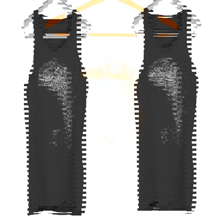 ヴェロキラプトル恐竜狩りリアルなグラフィックデザイン 長袖tシャツ タンクトップ