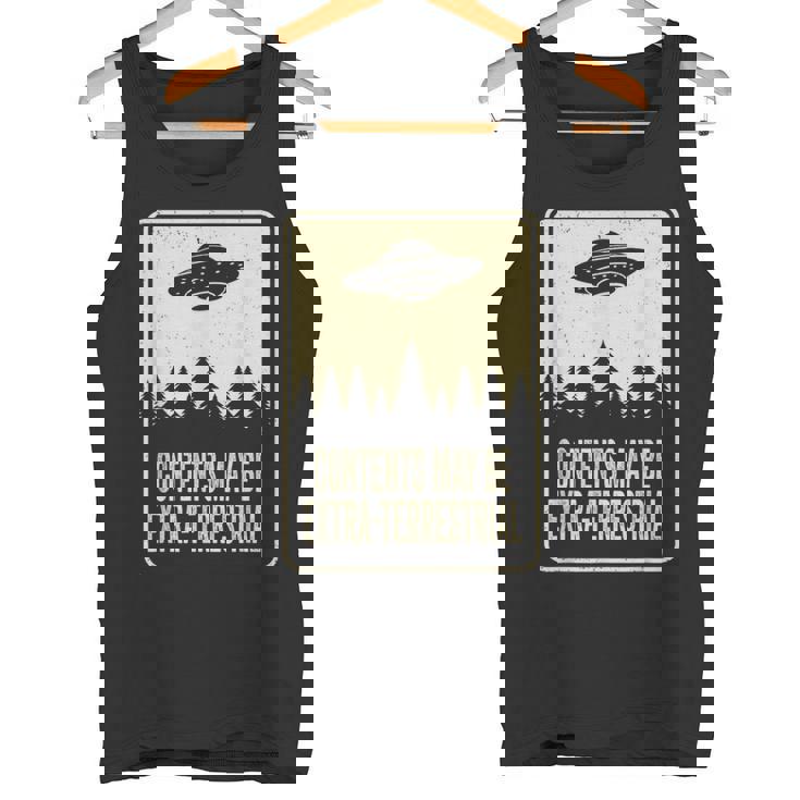 中身は地球外ufo 月曜日 宇宙人宇宙 タンクトップ