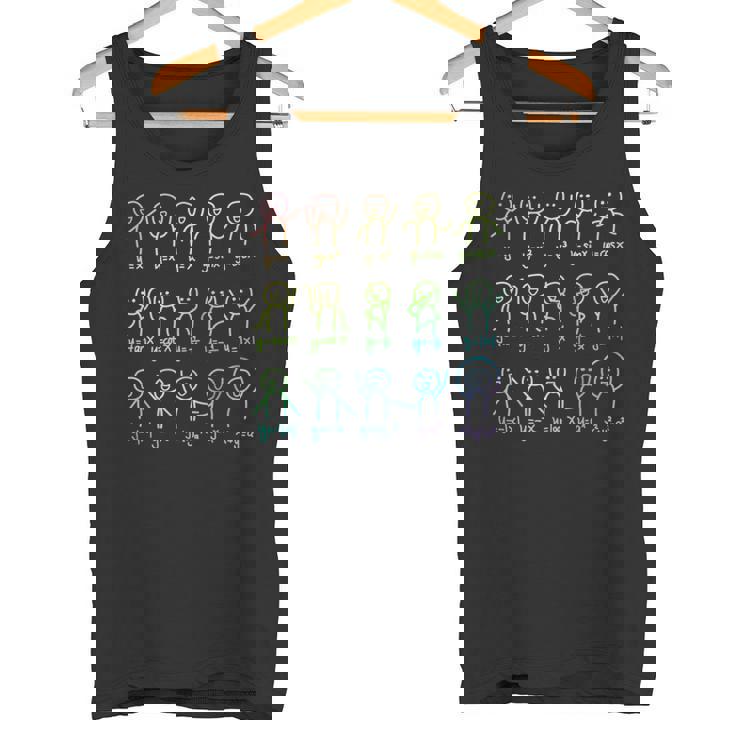 代数ダンスおかしい関数グラフ図科学数学方程式 長袖tシャツ タンクトップ