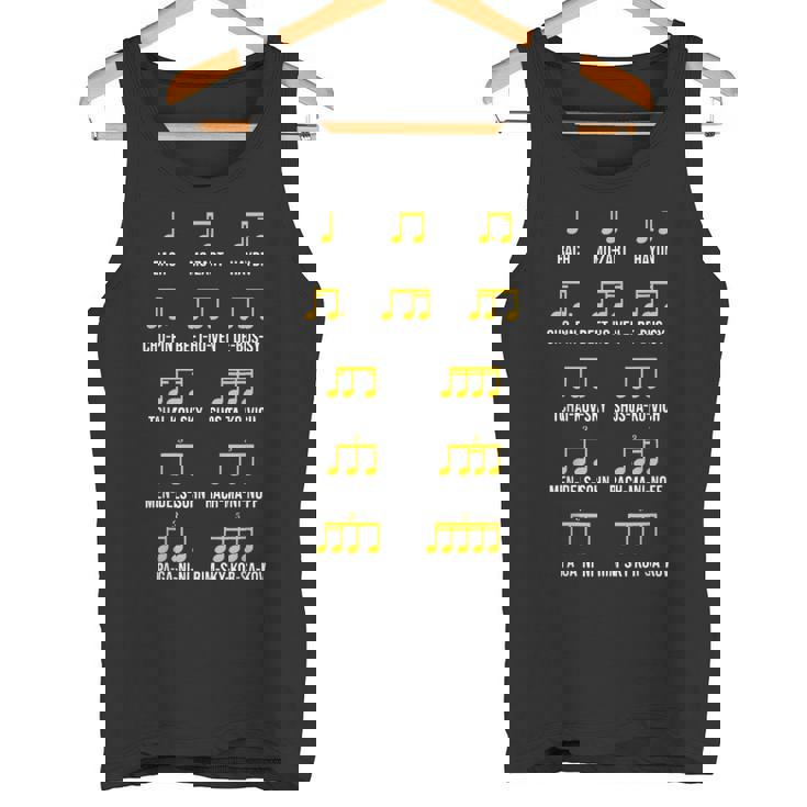 作曲家リズム音楽 バッハ・モーツァルト ベートーヴェン・ショパン タンクトップ