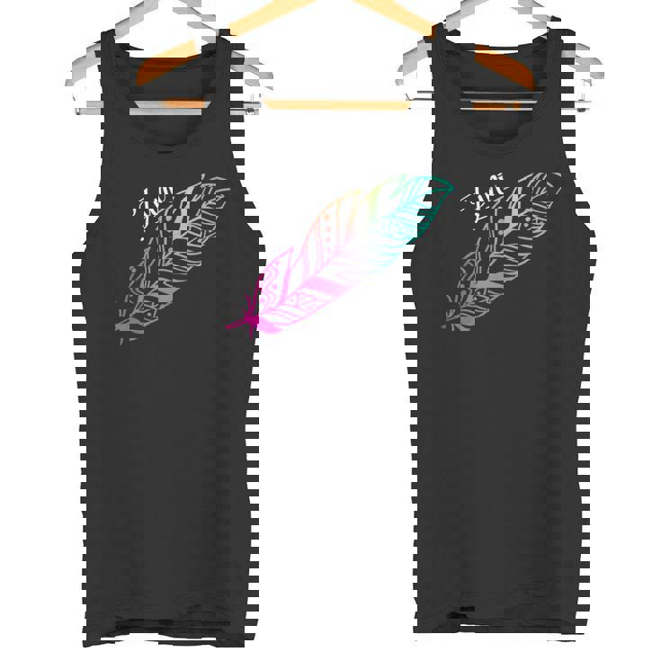 先住民フェザーtシャツ ネイティブアメリカン ズニ族 タンクトップ