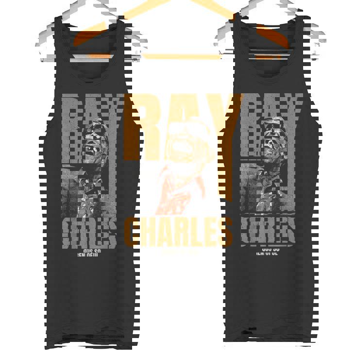 公式レイ・チャールズ・ジャズ・アイコン・マーチ Father Ofoul タンクトップ