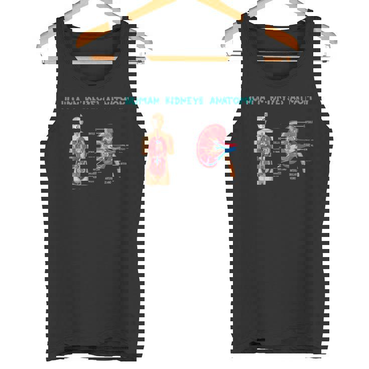 医療従事者のためのヒト腎臓の解剖学 タンクトップ