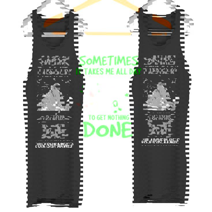 双極性障害啓発猫リボン タンクトップ