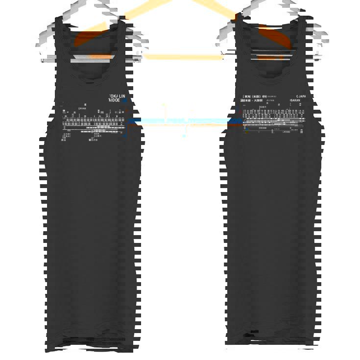 大阪日本電車近郊線鉄道 – お土産ルートマップ 長袖tシャツ タンクトップ