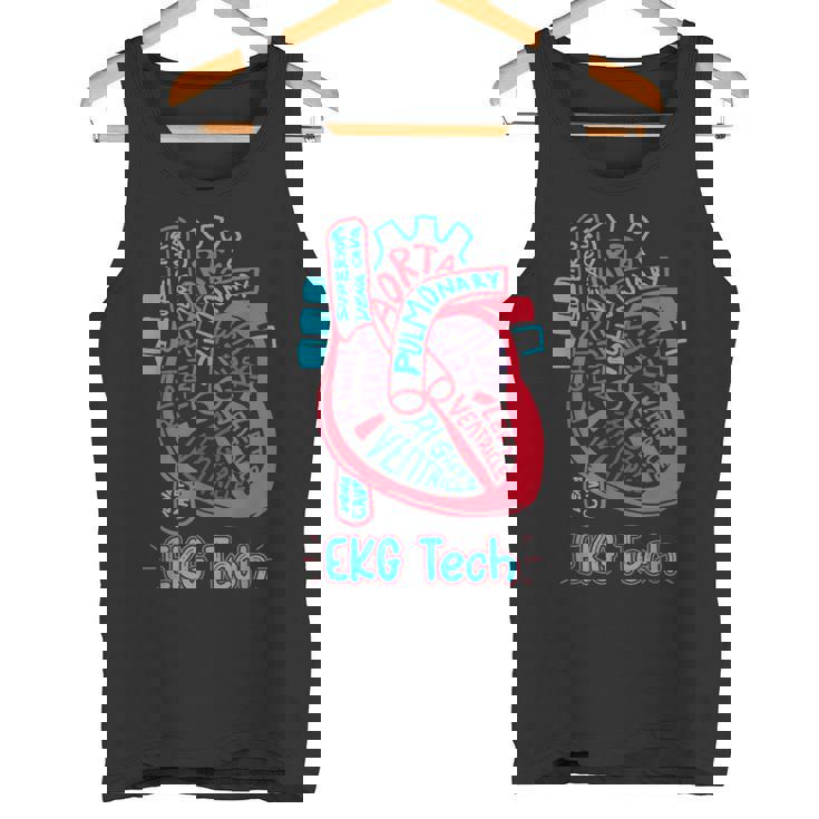 心電図技術者 心臓の各部位 看護師 循環器科 ギフト タンクトップ