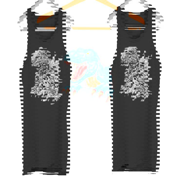 恐竜 おもしろ デフォルメ イラスト タンクトップ