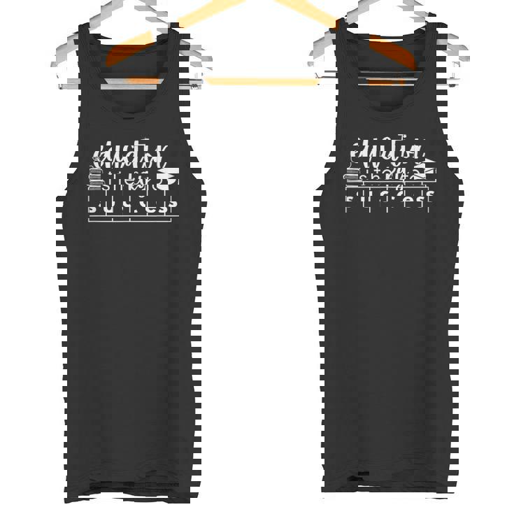 教育は成功への鍵 タンクトップ