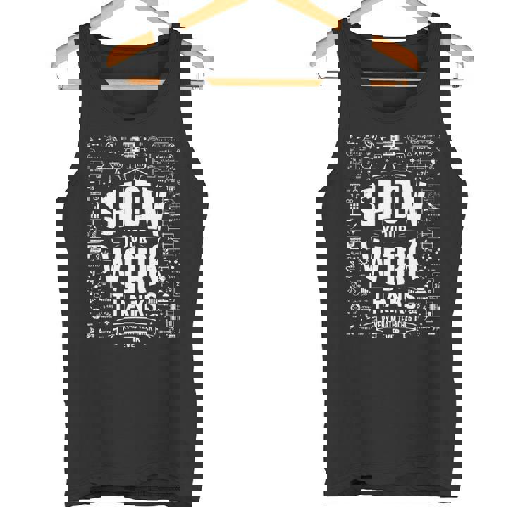 数学の先生に感謝の気持ちを伝えましょう。 長袖tシャツ タンクトップ