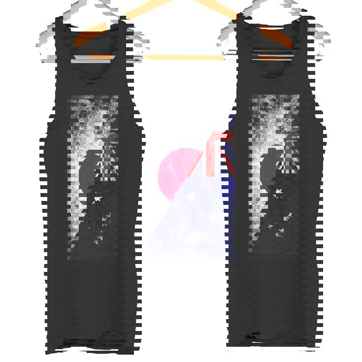 日本とオーストラリアの国旗 日本オーストラリア。 タンクトップ