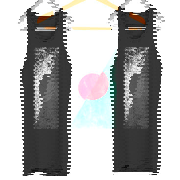 日本とバングラデシュの旗 日本のバングラデシュ タンクトップ