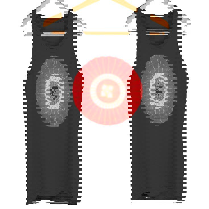 日本の伝統柄紅白傘 タンクトップ