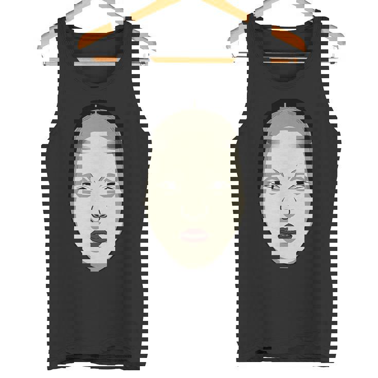 日本の能面 若女や若い女 タンクトップ