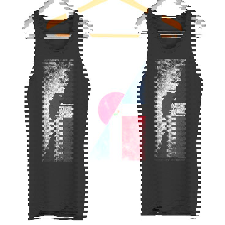 日本ドミニカ共和国の国旗 日本のドミニカ共和国 タンクトップ