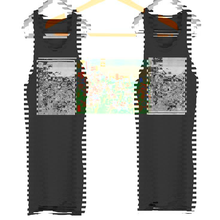 日本レトロアート 歌川国吉 2陸軍の戦い タンクトップ