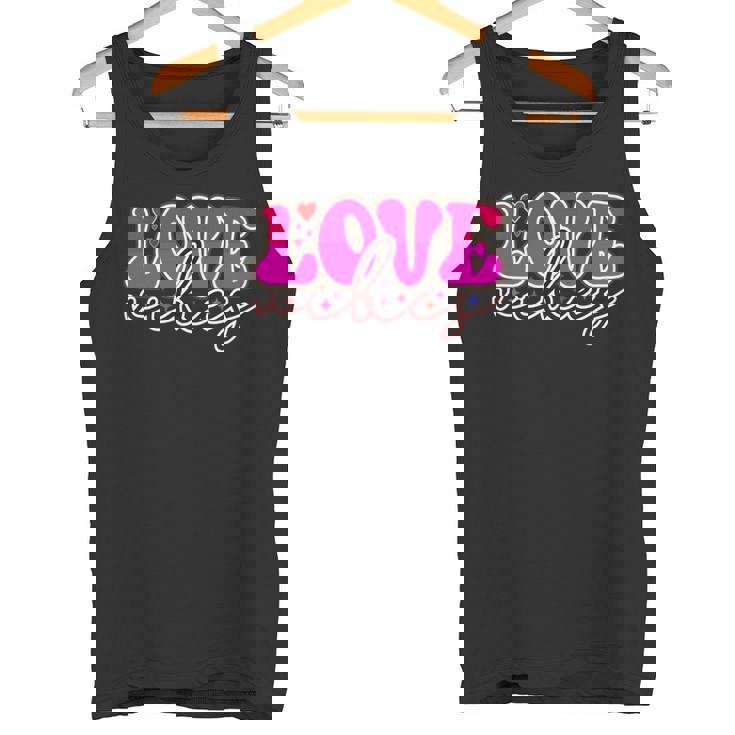 明るいピンク Loveibes ハート ネオンエナジー 長袖tシャツ タンクトップ