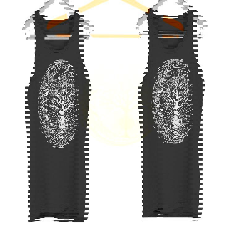 曼荼羅tシャツ 生命の樹 タトゥースタイルシャツ 長袖tシャツ タンクトップ