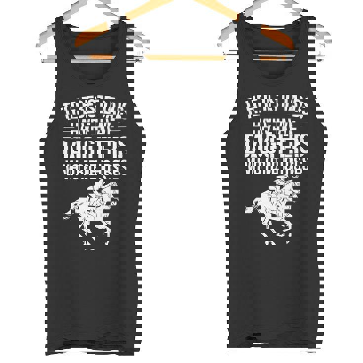 最高の父親には馬に乗る娘がいる 長袖tシャツ タンクトップ