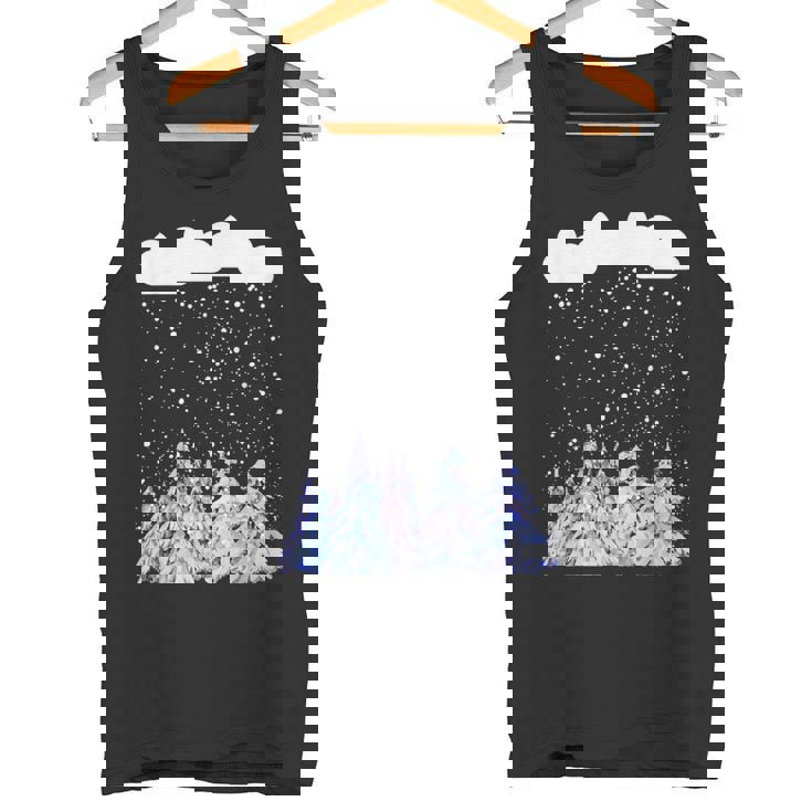 森 雪 新雪 落ちる 冬 ワンダーランド 雪 恋人 タンクトップ