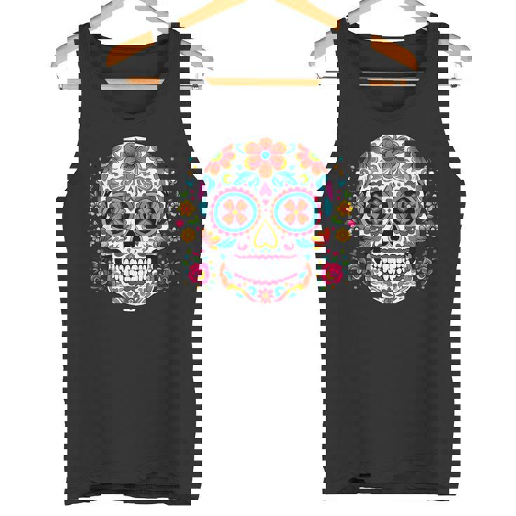 死者の日 シュガースカル メキシコデー カラベラデー タンクトップ