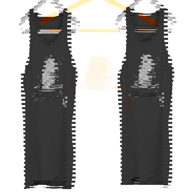 漁師 アングラーカピバラ フィッシング タンクトップ