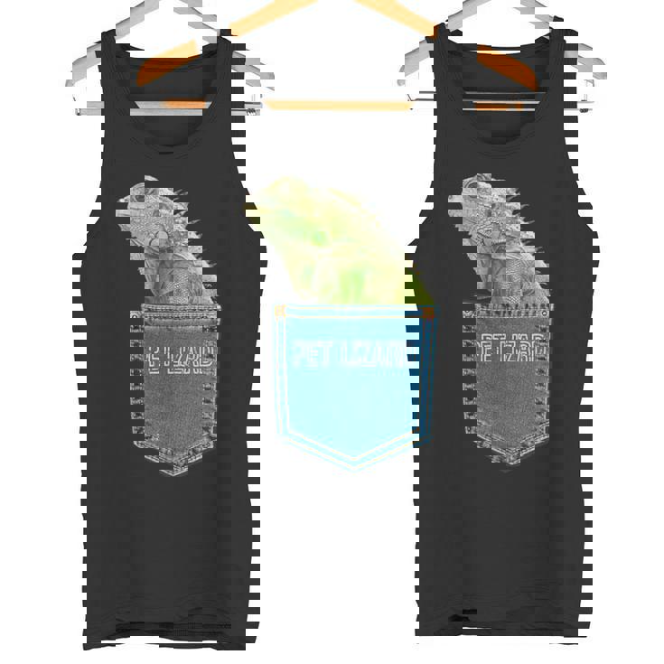 爬虫類 トカゲ ポケット ペット トカゲ イグアナ タンクトップ