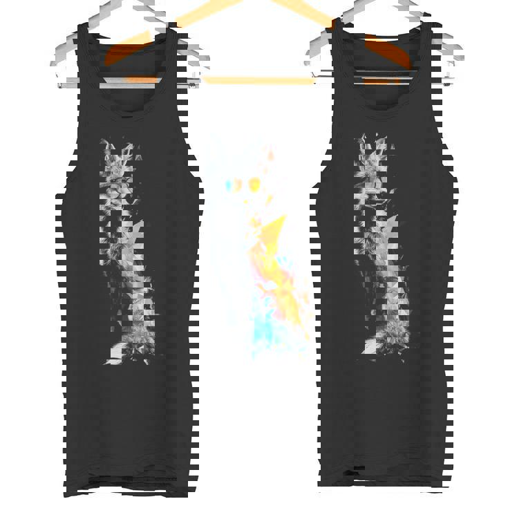 狐 長袖tシャツ タンクトップ