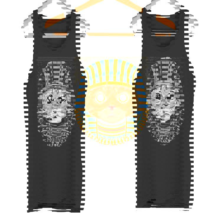 猫 エジプトファラオ 歴史家 考古学者 タンクトップ