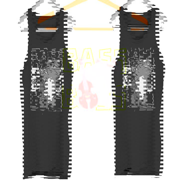 猫 二重低音プレーヤー タンクトップ