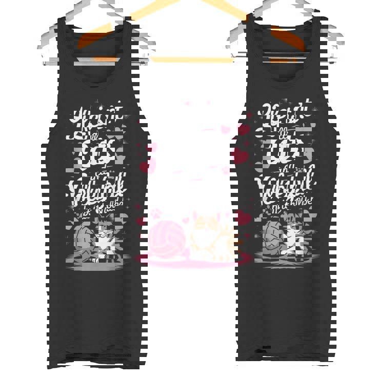 猫とバレーボール 面白いバレーボール タンクトップ