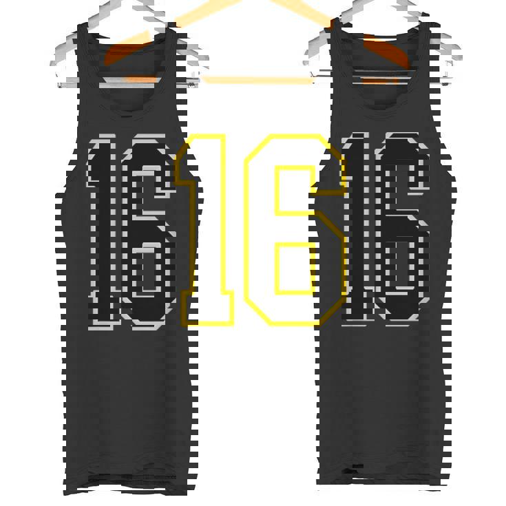 番号 16インチ ブラック タンクトップ