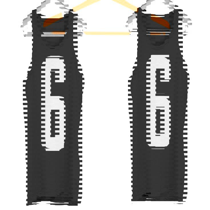 番号 6インチ ホワイト タンクトップ