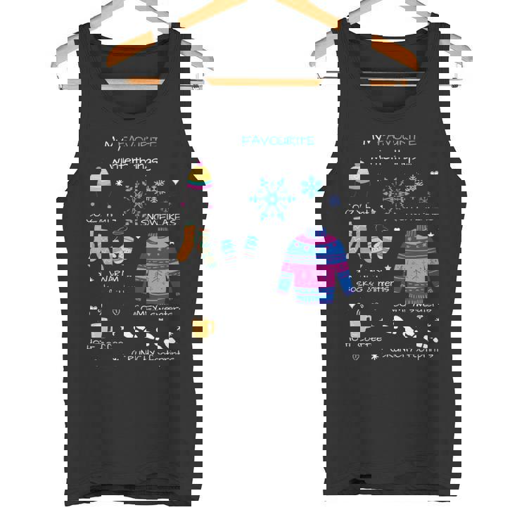 私のお気に入りの冬のものは、居心地の良い帽子、雪の結晶、ホットコーヒーです。 長袖tシャツ タンクトップ