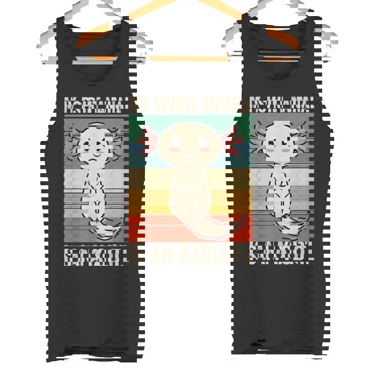 私のスピリットアニマルはウーパールーパーかわいいアホロートルキッズ タンクトップ