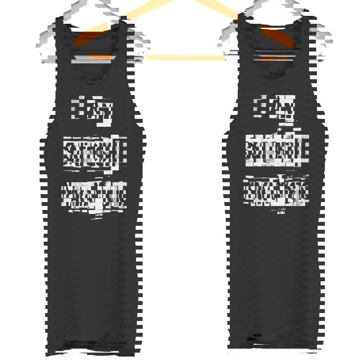 私はビットコインミームシャツの作成者サトシ・ナカモトです タンクトップ