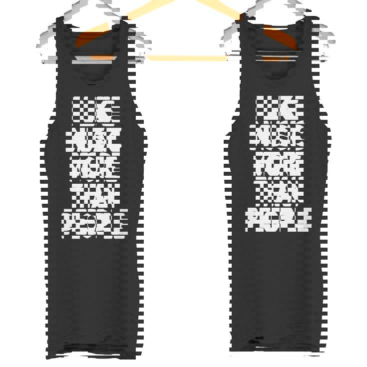 私は人より音楽が好き 長袖tシャツ タンクトップ