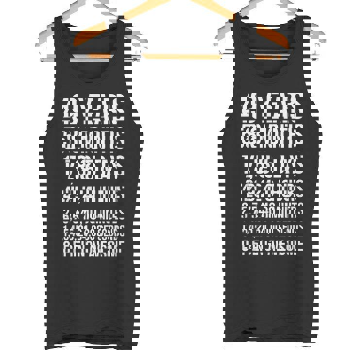 素晴らしい49歳の誕生日ギフト 面白い49歳の誕生日 タンクトップ