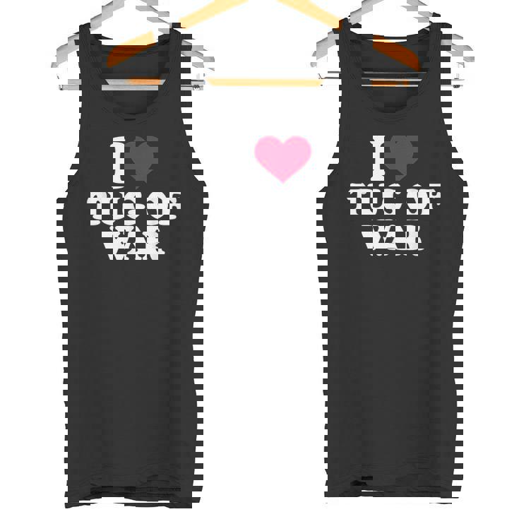 綱引き大好き タンクトップ