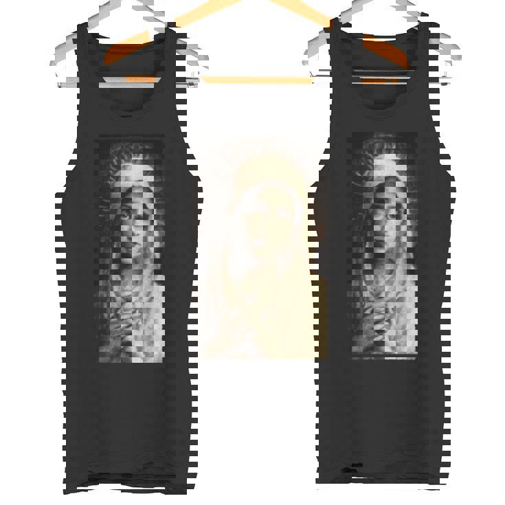 聖母マリア マリア カトリック絵画 長袖tシャツ タンクトップ