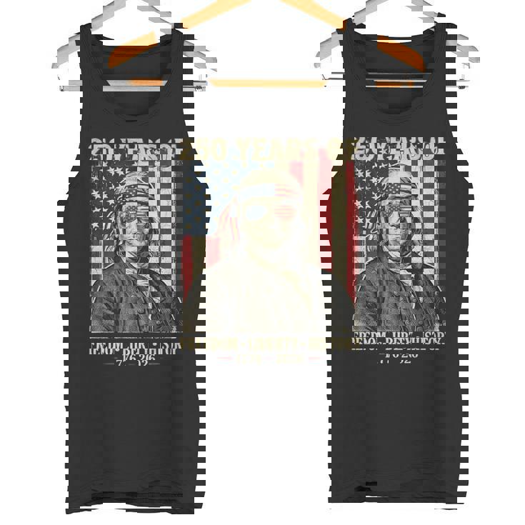 自由の250年 自由の歴史 創設父 レトロ 長袖tシャツ タンクトップ