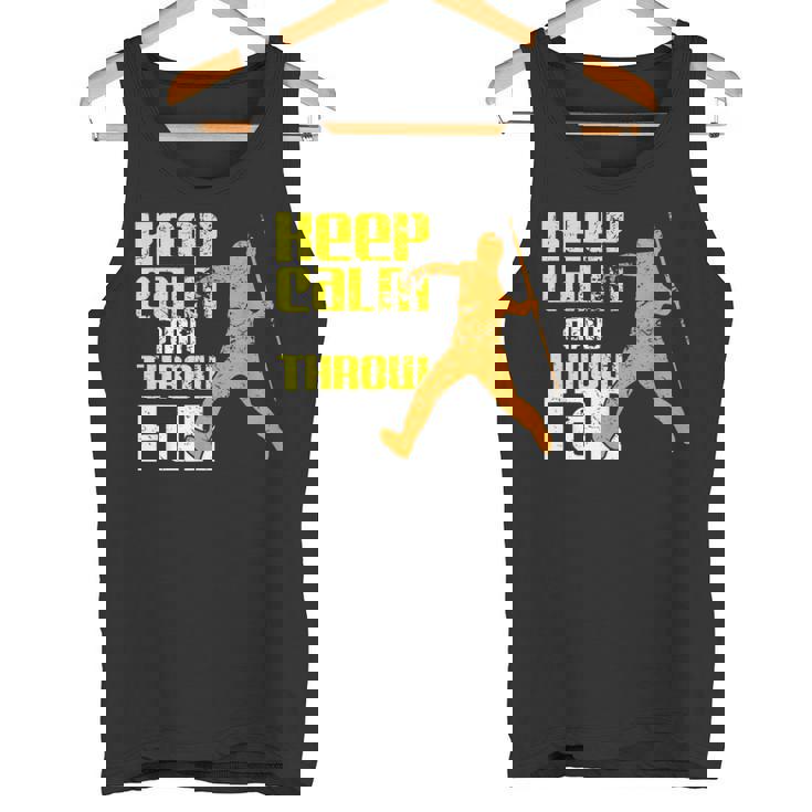 落ち着いて遠くに投げろ タンクトップ