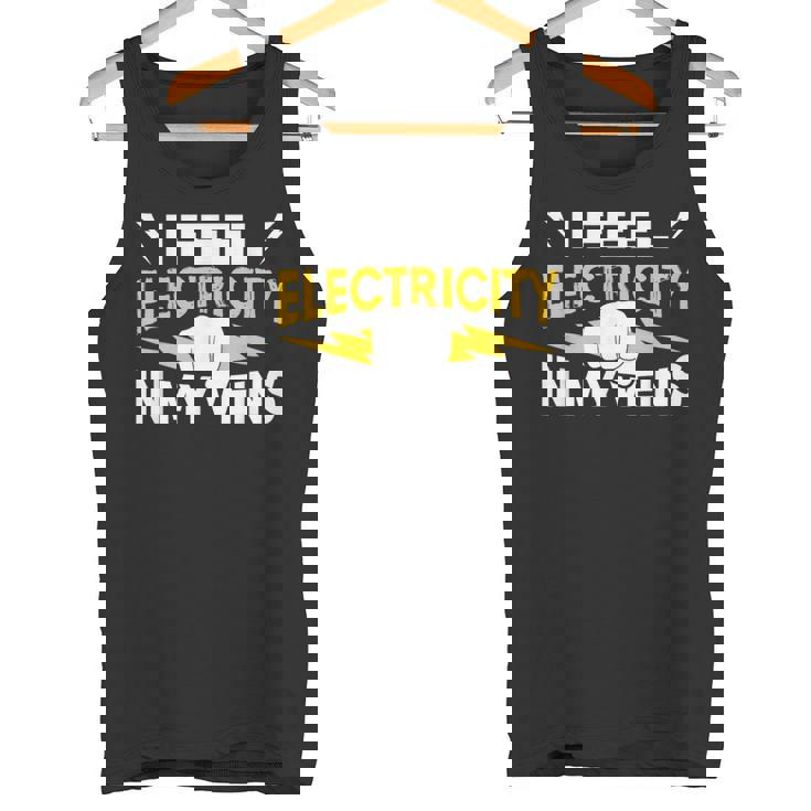 血管に電気を感じる 電気工事士 タンクトップ