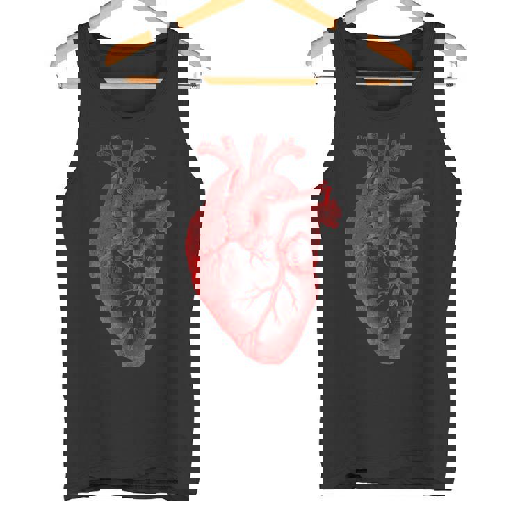 解剖学的心臓解剖科学生物学臓器研究 タンクトップ